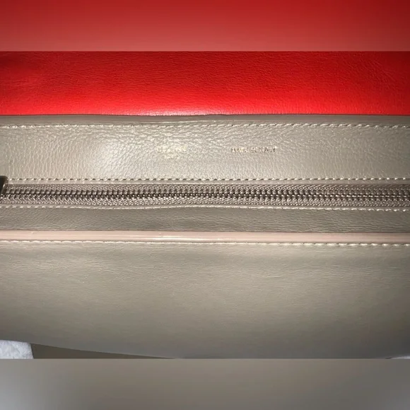 Céline Trapeze Bag Tri-Color Leather & Suede (Black/Grey/Red) W/COA - Picture 5 of 14